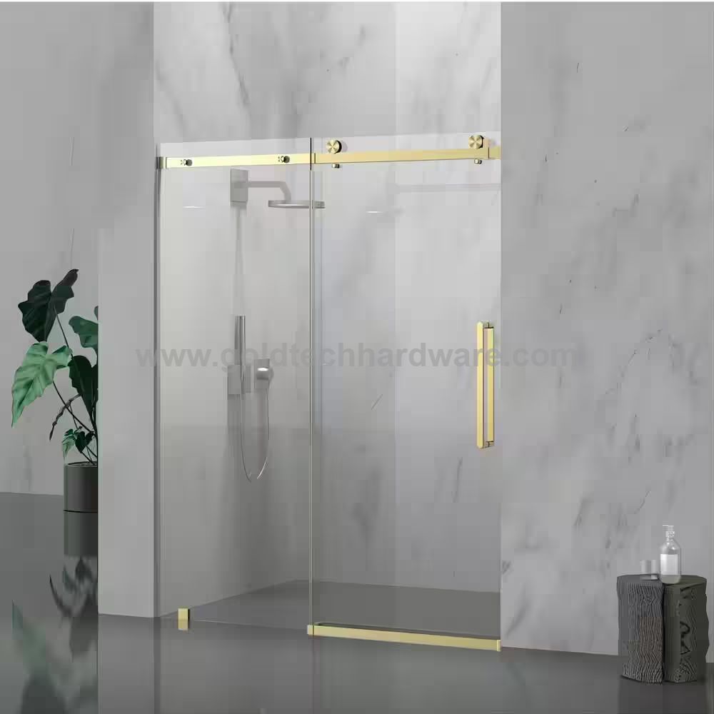 Sliding Shower Door Kit SSDK002Brass PVD Buy Golden PVD sliding door