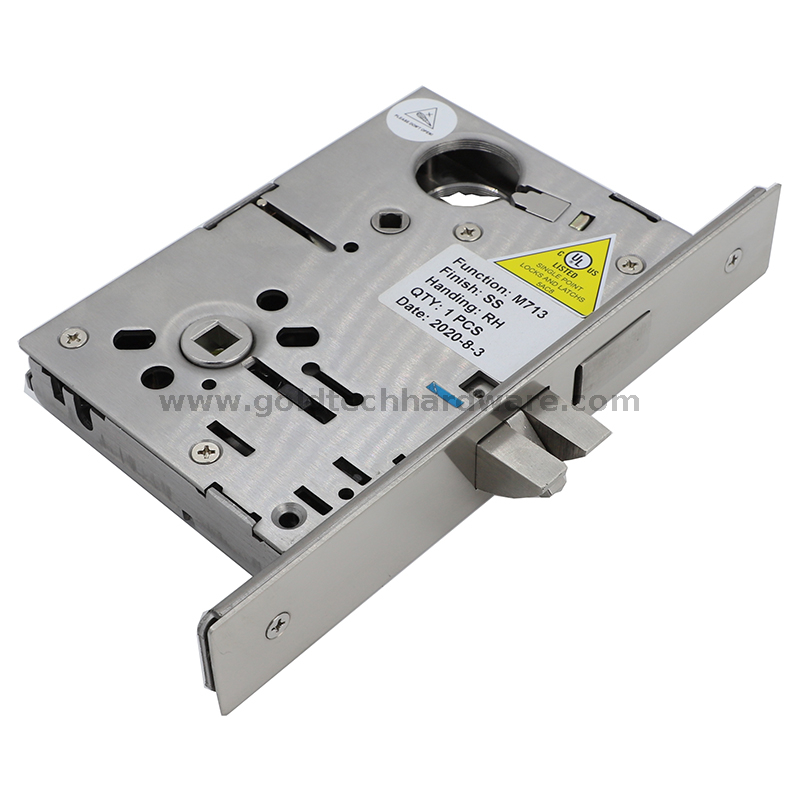 SUS304 American ANSI/BHMA A156.13 UL Listed Mortise Door Lock B213