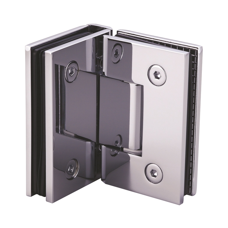 Solid Brass 90 Degree Wall Mount Offset Back Plate Shower Door Hinges ...